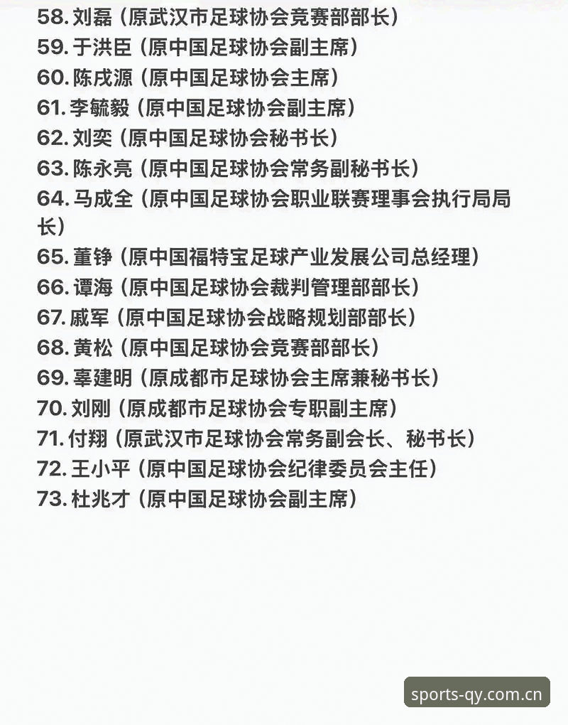 中国足协第三批禁足名单详解：17人终身禁赛，48人遭重罚